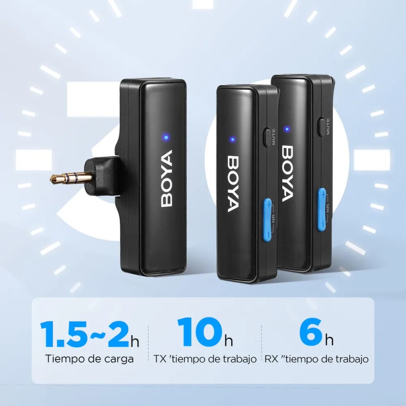 Micrófono De Solapa Boya Boyalink V2.0 Para Usb-c/lightning/3.58 Khz 24