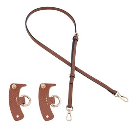 SUPERFINDINGS Leather Purse Straps Reddish Brown Crossbody Replacement Straps 108~120cm Adjustable Shoulder Strap with No Punch Bag D Ring Extra Strap Accessories for Crossbody Handbag Clutch Bag