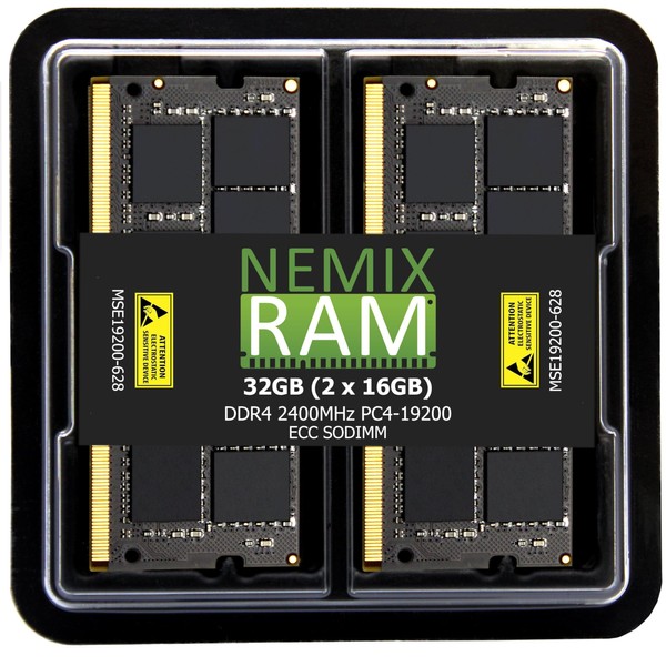 NEMIX RAM 32GB (2X16GB) DDR4 2400MHZ PC4-19200 2Rx8 1.2V 260-PIN