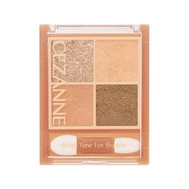 Cezanne Beige Tone Eyeshadow, 01, Nut Beige, 0.1 oz (4.3 g), Glitter, Pearl, Mat, 4 Colors