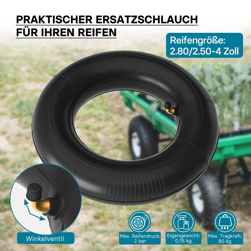 Standard Tube for Wheelbarrows Size 2.80 / 2.50-4 TR87