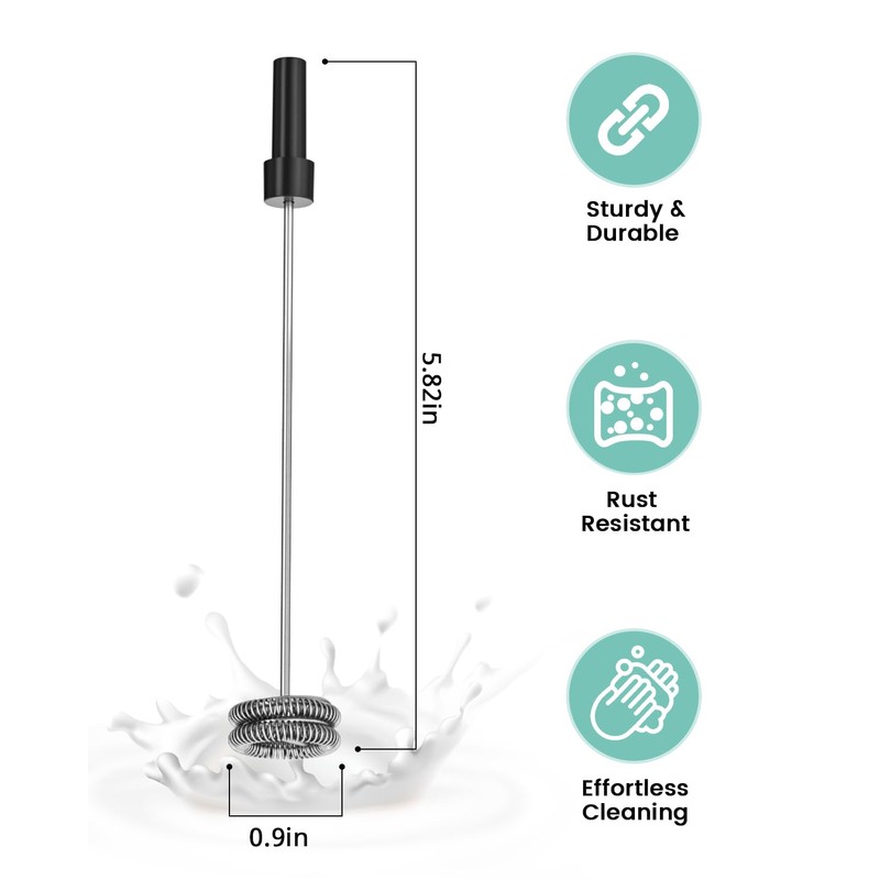 Maestri House Rechargeable Milk Frother Whisk Rods (2 Pcs). Compatible