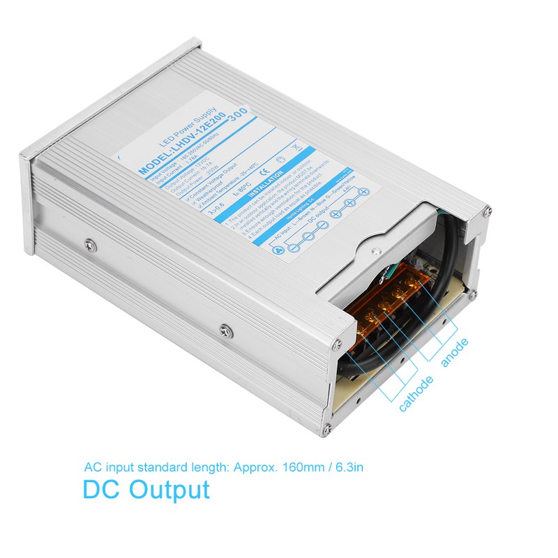 Rainproof Switching Power Supply Aluminum Alloy Material for LED Lights