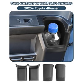 2025 4Runner Cup Holder for Toyota 4Runner 2025 Accessories Silicone Rear Door Cup Holder Compatible with 2025 Toyota 4Runner 6th Gen Interior Accessories - 2Packs