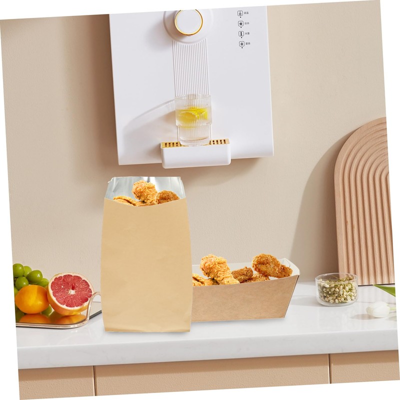 Healvian 100pcs Snack Wrapping Bags Aluminum Foil Oil Proof for