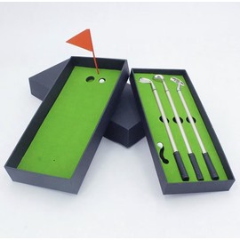 yuanweili Mini Golf Desktop Game, Slim Body, Rubber Grip Golf Club, Gift Box