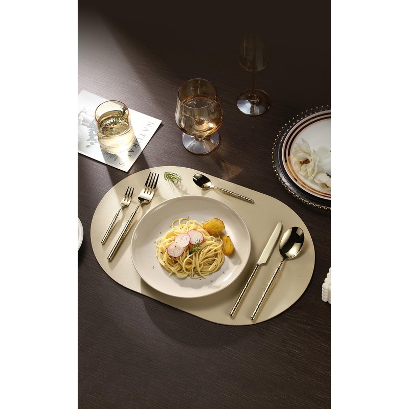 HODOQIAM 20-Piece Silverware Set, Stainless Steel Flatware Set for 4,