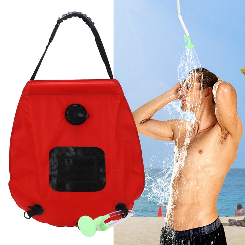 20L Folding Solar Heated Shower Bath Bags with Hose Shower