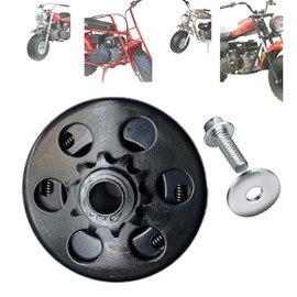QYMOTO 16MM Bore 10 Tooth Clutch 10T Fit for Coleman CT200U-A CT200U-ex Axis 200 Centrifugal Mini Bike Clutch (NOT fit 3/4" or 5/8" Bore Shaft CT200U New Status)