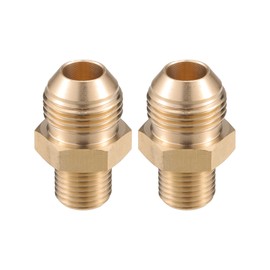 VekAuto Pressure Washer Connector, G1/4" to M18x1.5 Male Adapter Brass Screw Hose Connector Universal for Pressure Washer Quick Connect Brass Copper Tone Auto Accessories