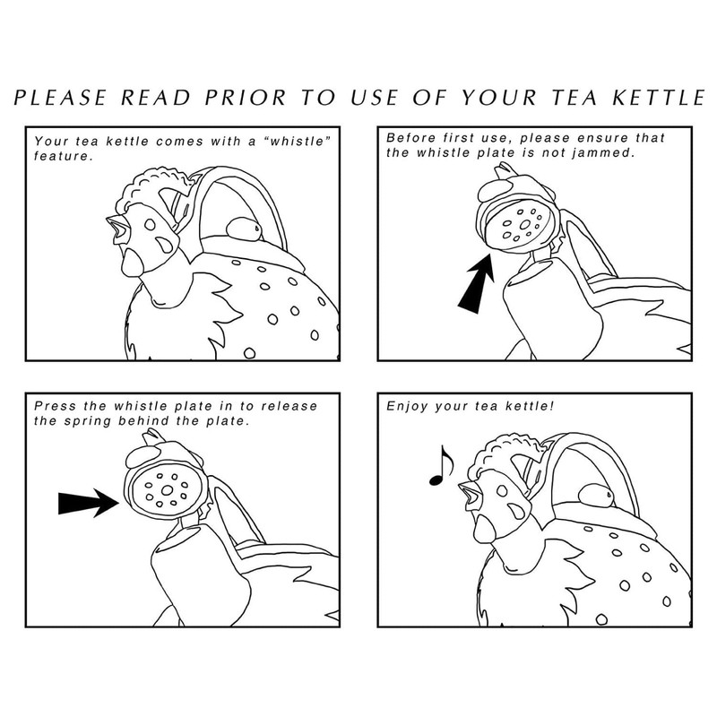 Whistling Tea Kettle for Stove Top Enamel on Steel Teakettle,