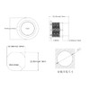 SZRMCC Type-C Panel Mount Socket Connector Waterproof Female to Female