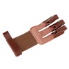 Archery Glove Cowhide Protective 3 Finger Guard Finger Tab Glove