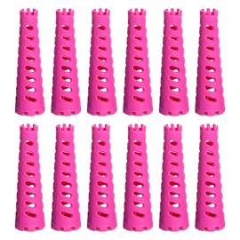 MARUHADO 12pcs Perma Rod Conical Rod Hair Roller Conical Hair Curler Spiral Perm Retouch Natural Short 1.2 - 0.7 inches (3.1 - 1.8 cm)