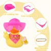 Fukaisu 2pcs Novelty Rubber Ducks, Cool Rubber Ducky with Sunglasses,