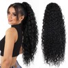 Long Curly Wavy Claw Clip Ponytail Extension 22inch Hairpiece for