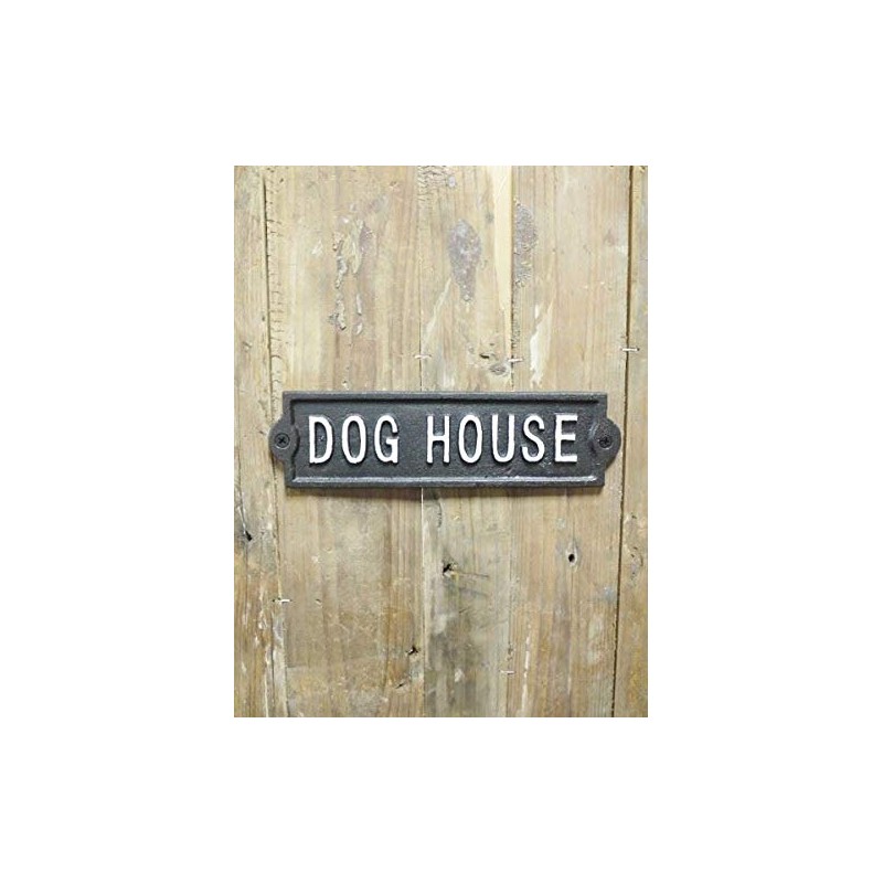 Black Country Metal Works Cast Iron Dog House Sign
