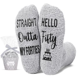 HAPPYPOP 50th Birthday Gifts for Men - Socks for 50 Year Olds, Funny Gift Ideas for Fifty Year Old Middle Aged Male