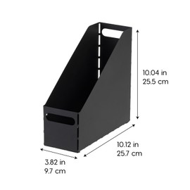 IRIS USA 6-Pack Magazine Holder Organizer, Black