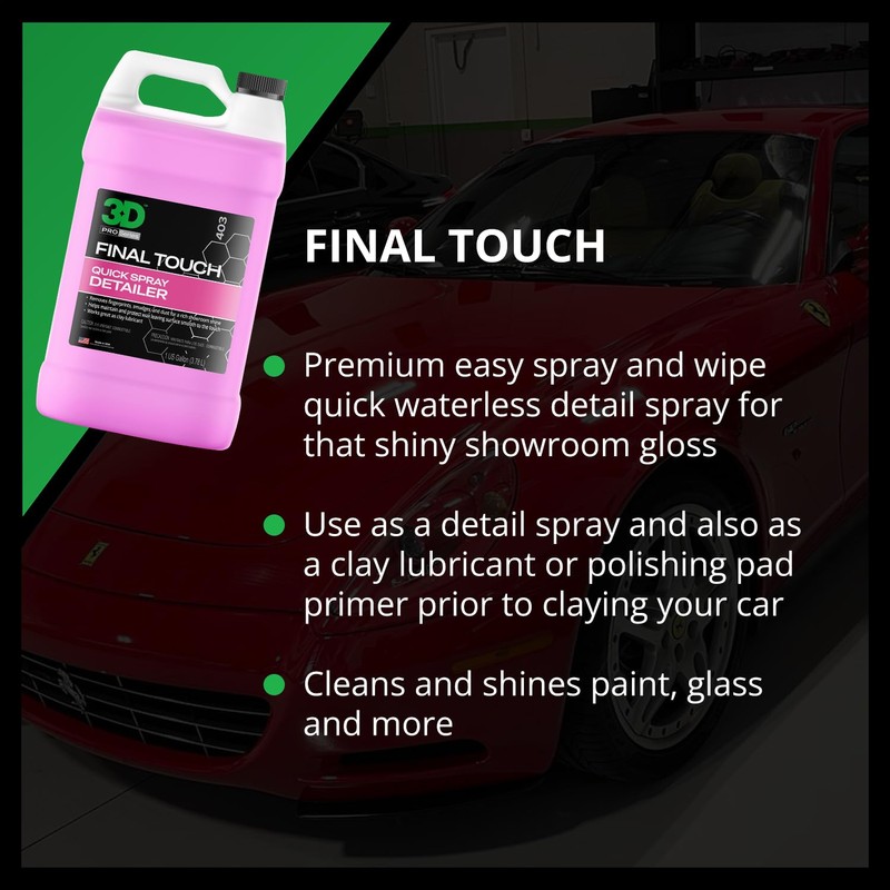 3D Final Touch Quick Detail Spray - Easy Spray On,