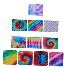 Gadpiparty DIY Ethnic Style Faux Leather Earrings 7 Sheets of Colorful Synthetic Leather for Crafting Unique Jewelry and Accessories