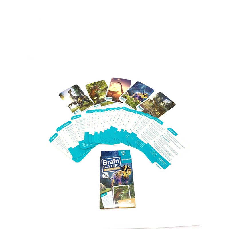 Brain Busters Card Game with Over 150 Trivia Questions Educational