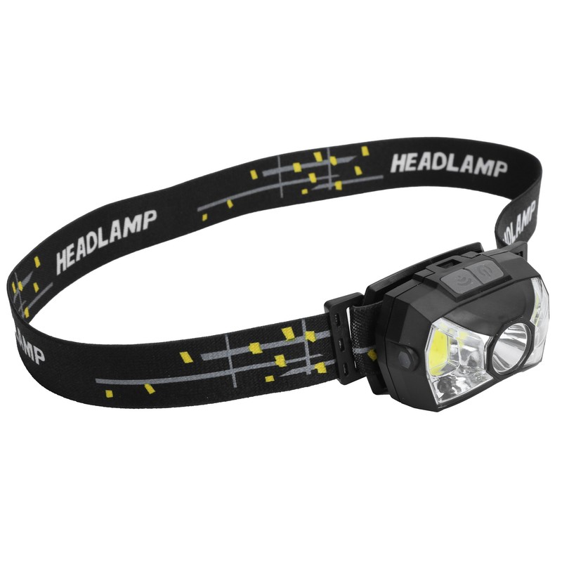 XPG+COB Headlamp Motion Sensor USB Rechargeable Head Lamp Waterproof Headlight