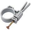 (4 pcs) Grey Plastic Clamps for 38-41 mm Pipes, Hose