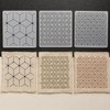 30Pcs Sashiko Stencil 4.7 x 4.7 Inch Geometric Sashiko Template