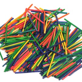 Coloured Crafting matchsticks - Pack of 1000 Assorted Colours