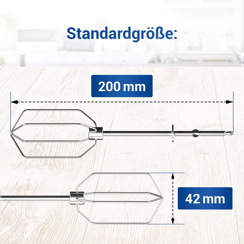 VIOKS Whisk for Hand Mixer Replacement for Electrolux AEG 405507624/6