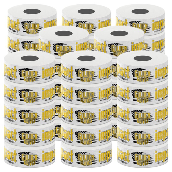 Impact Athletic Tape, 1" Boxing Tape, Easy Tear Sports Tape For MMA Jiu Jitsu, Martial Arts, Wrestling, Hockey, Rugby, Stay Stuck Strong Adhesive Athletic Wrist Tape Mouth Tape Golden Gloves Tape 40PK