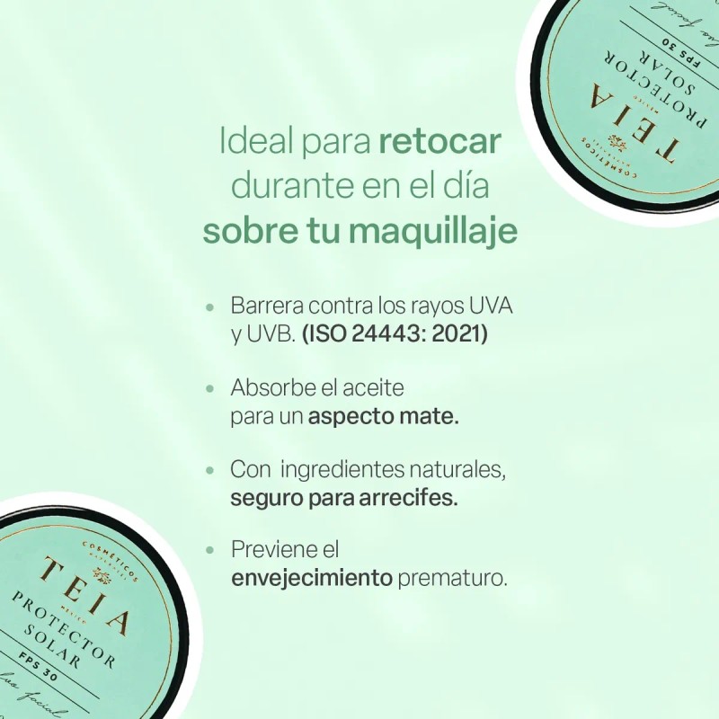 Protector Solar En Polvo Fps 30 100% Mineral Teia Cosméticos