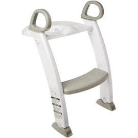 Spuddies Spuddies Potty with Ladder, White/Gray, One Size (Pack of 1) and Dreambaby Step Stool for Kids - Non-Slip Base and Contoured Design for Toilet Potty Training and Sink Use