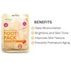 Deep Moisturising Foot Pack, Honey & Almond, with Vitamin E,