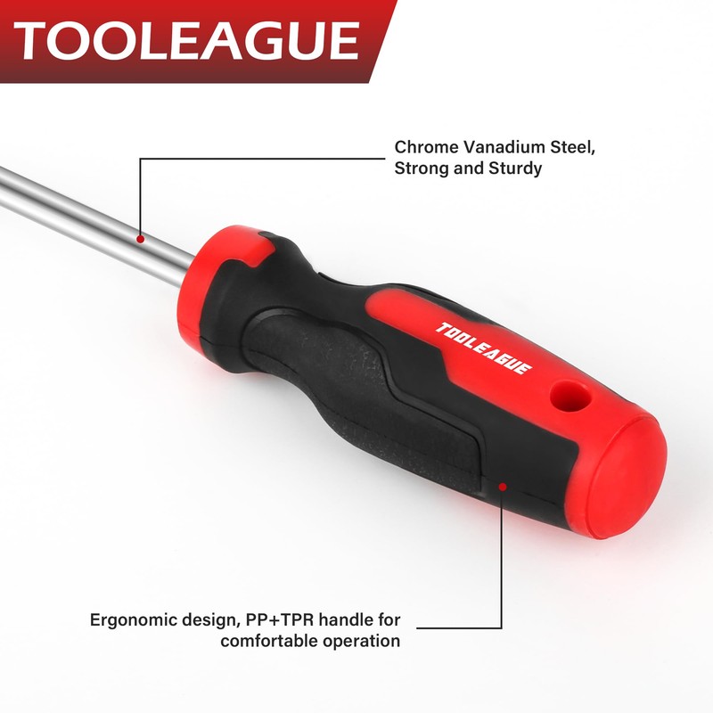 TOOLEAGUE 6Pcs Heavy Duty Trim Removal Tool,Upholstery Trim Panel Removal