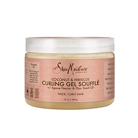 SheaMoisture Coconut & Hibiscus Curling Gel Souffle, 12 Ounce