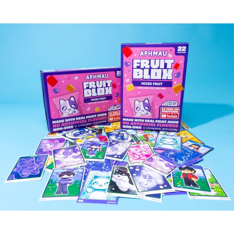 No Brand FruitBlox Aphmau Mixed Fruit Snacks, 22 Count