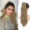 Sofeiyan Ponytail Hairpiece with Drawstring, 56 cm Long Wavy Braid