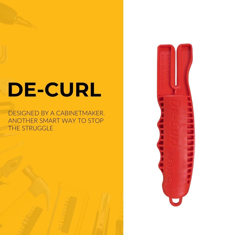 FastCap De-Curl Tool for Straightening Edgebanding - Perfect for Professional
