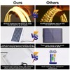 Outdoor solar light strip, LED light strip solar 6000mAh 32.8