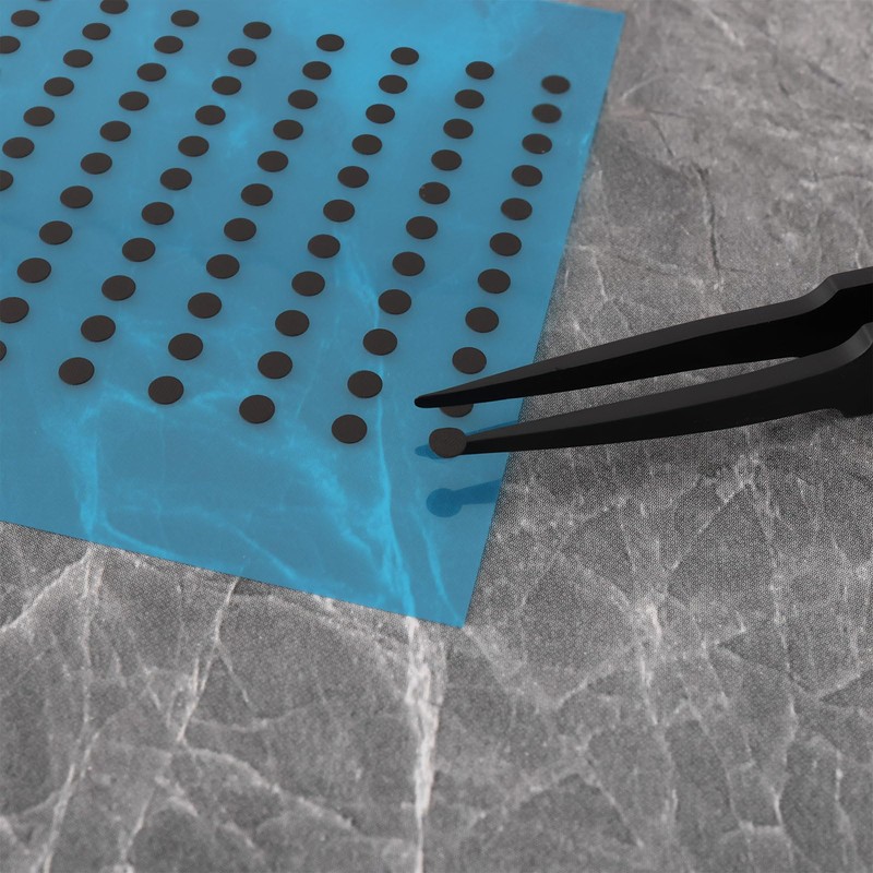 eMagTech 1 Sheet 3mm Circular Conductive Button Pads Suitable for