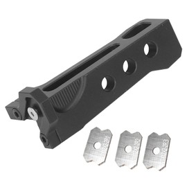 Fewb Chamfer Edge Planer, Manual Woodworking Veneer Edge Trimmer with 3 Blades, Arc Wood Edge Corner Flattening Cutter, Hand Planer Scraper Tool for Edge Trimming
