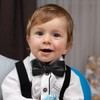 Medsuo Adjustable Kids Bow Tie Pre-tied Bowtie Solid Color Children