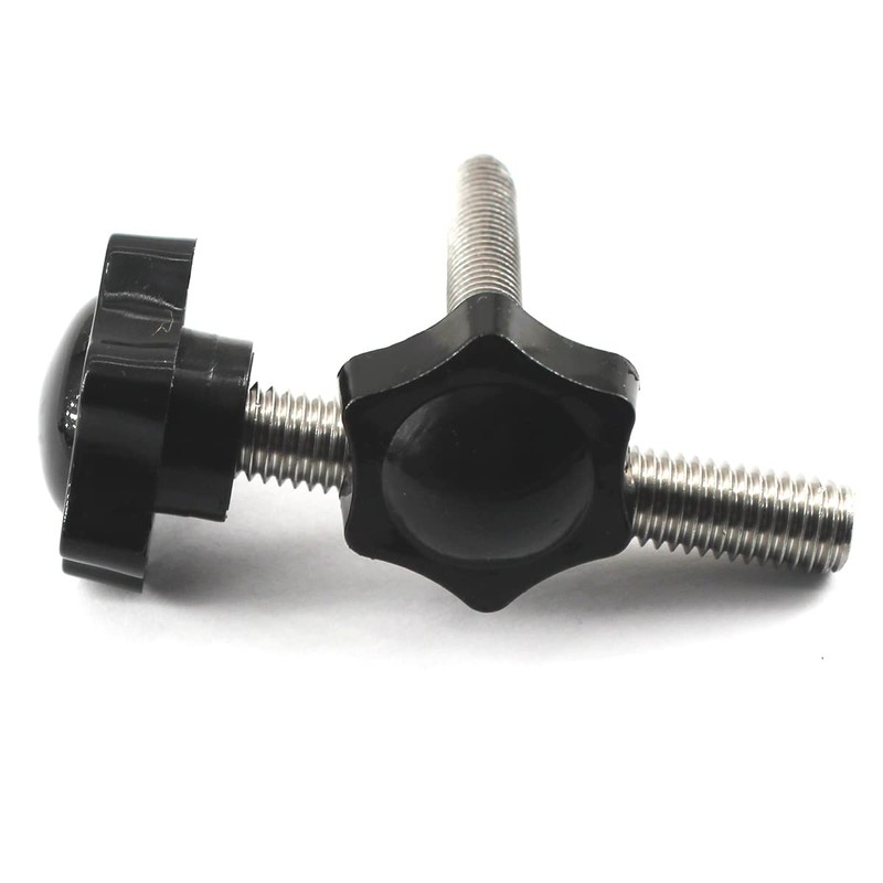 16pcs M4x30mm Stainless Steel Thread Replacement Star Hand Knob Tightening