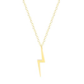 MOKAVIKY 25 Vintage Bolt Lightning Pendant Necklace for Women Gold Chain Lightning Dainty Choker Jewelry