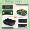 Fireproof Document Box, Hard Shell Fireproof Box, Document Organizer with