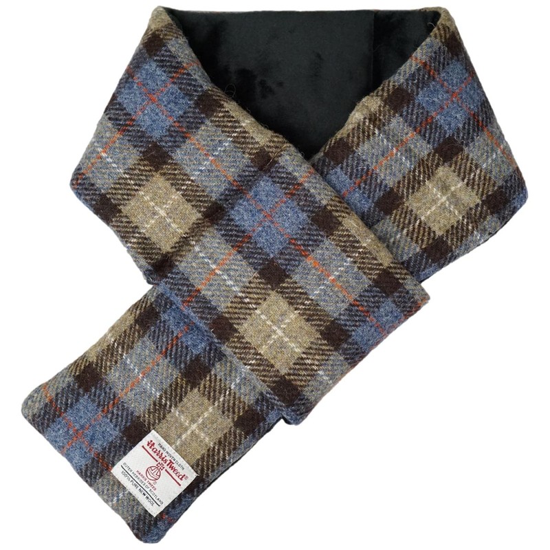 Sleeping Sheep Harris Tweed Short Scarf, Padded, Unisex, Easy to