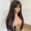 WigsA Long Straight Dark brown Heat Resistant Hair Costume Wigs
