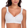 Lemorosy Minmizer Bra Without Underwire Front Closure Large Breasts Strong